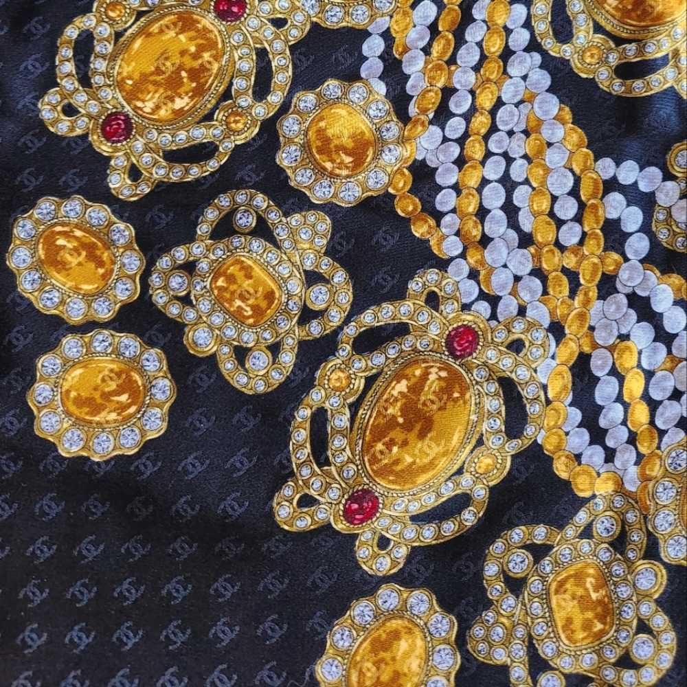 Chanel Vintage Silk Scarf